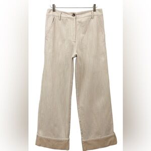 Tela Cream Loose-Fit Denim Trousers - IT 44 | US 8-10
